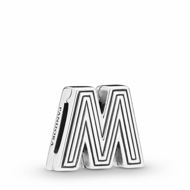 Pandora Reflexions™ Letter M Clip Charm NZ Sale, Sterling Silver (523410-DOY)